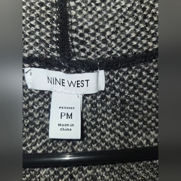 NWT Nine West Shimmery Camo Open Front Cardigan - Picture 4 of 5